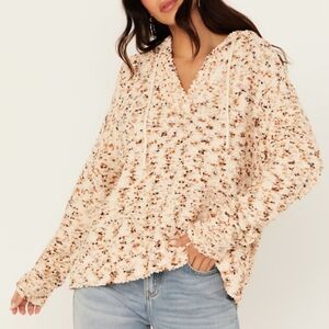Women's Cream Speckled Sweater
